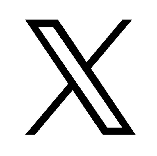 X logo black on white
