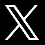 X logo white on black